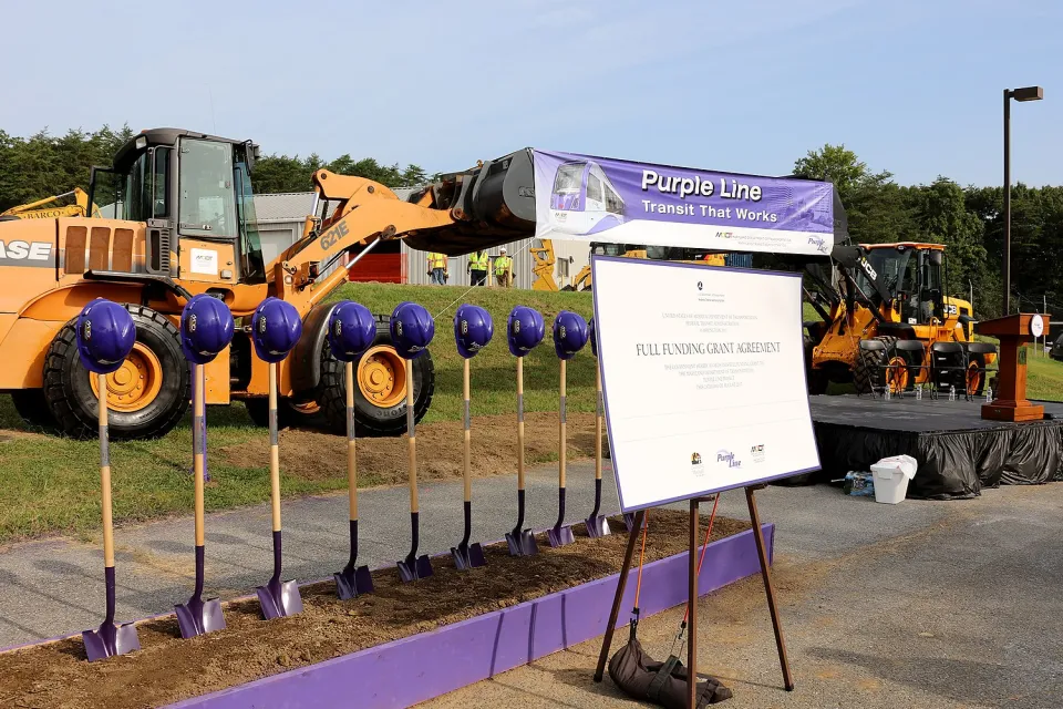 Governor Hogan Signs Agreement With U.S. DOT for the Purple Line by Steve Kwak at 4800 Veterans Pkwy. Hyattsville MD 20784